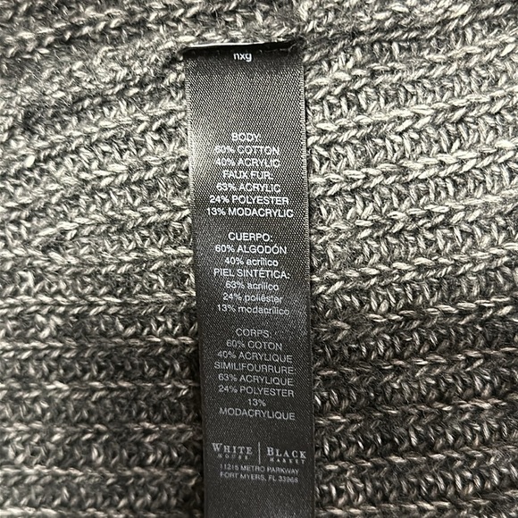 WHBM Sweater Vest with Faux Fur Sz X-Large Excellent Condition - Picture 11 of 11